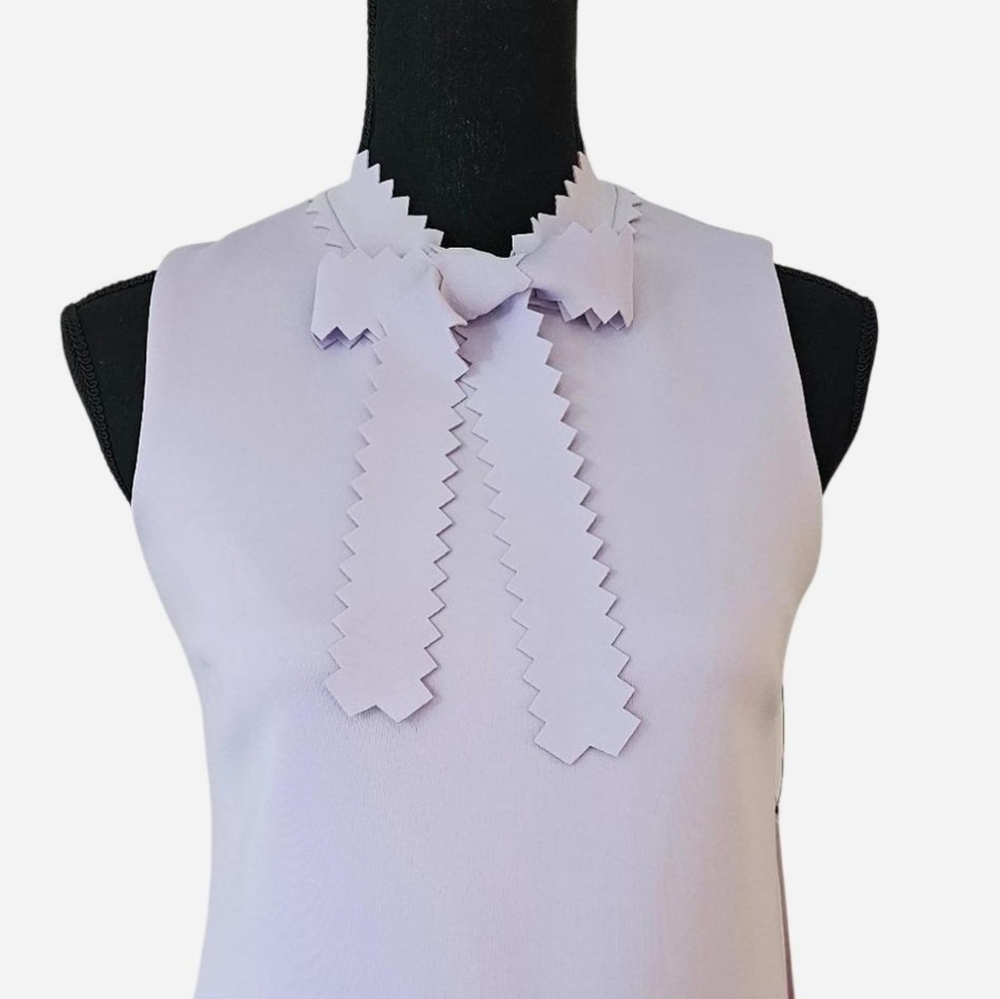 BETSEY JOHNSON Women's Berry Frosting Sleeveless Ruffle Hem Dress. Sz 2 - Picture 4 of 9